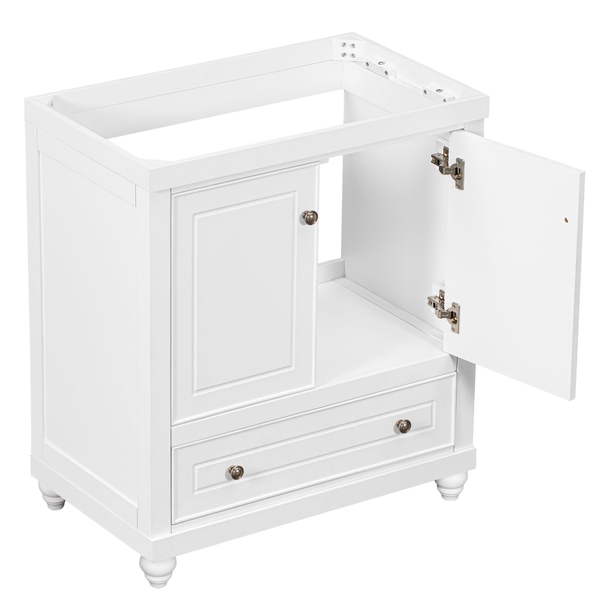 30" Bathroom Vanity without Sink, Base Only, with Doors and